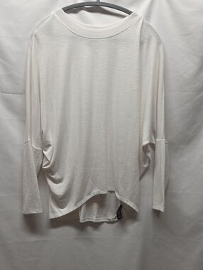 Women's Lightweight Drop-Shoulder Long Sleeve Top - Cream